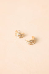 Feeling the Spark Gold & Crystal Hoop Earrings