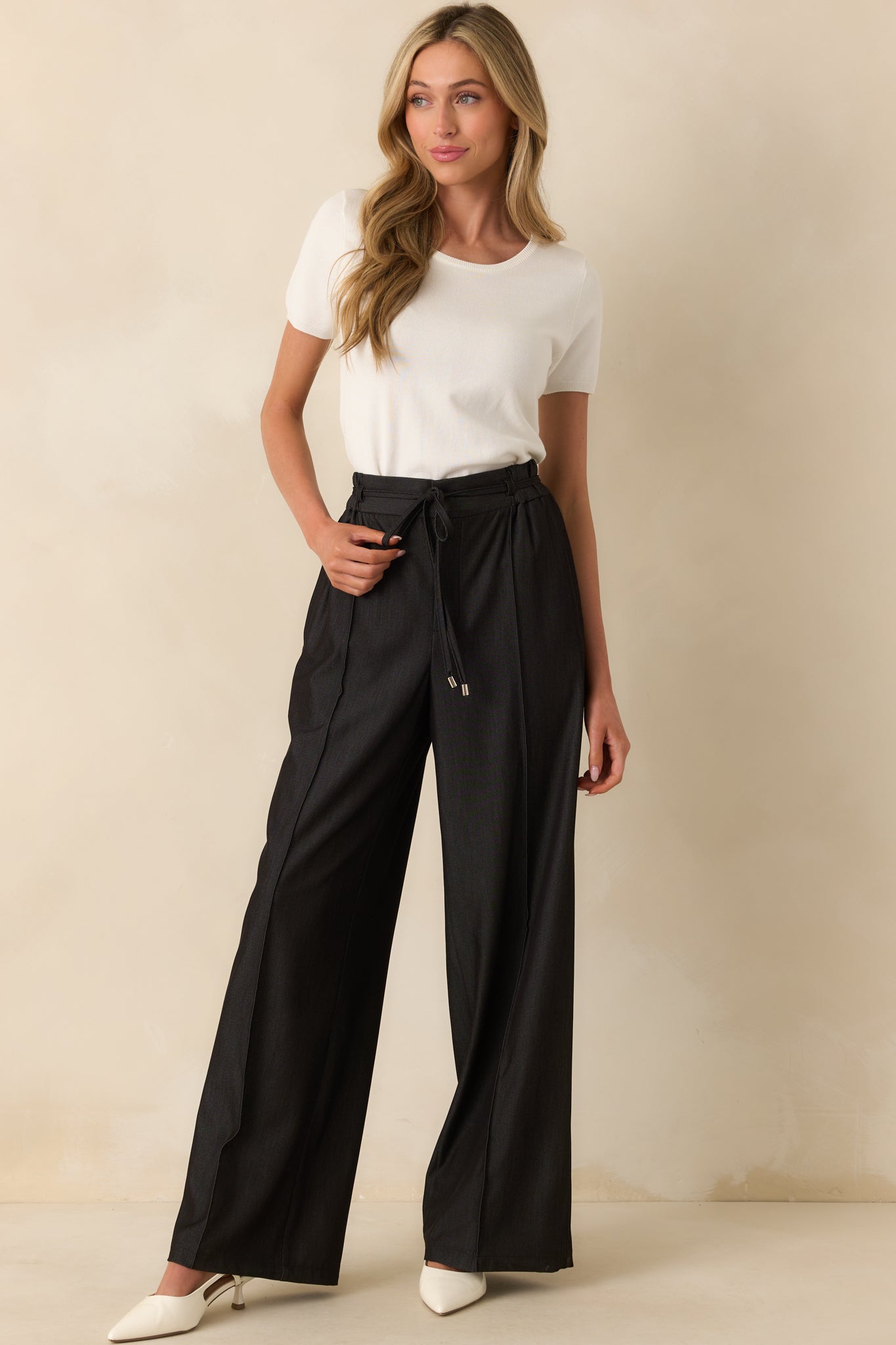 Owning The Room Black High Waisted Pants