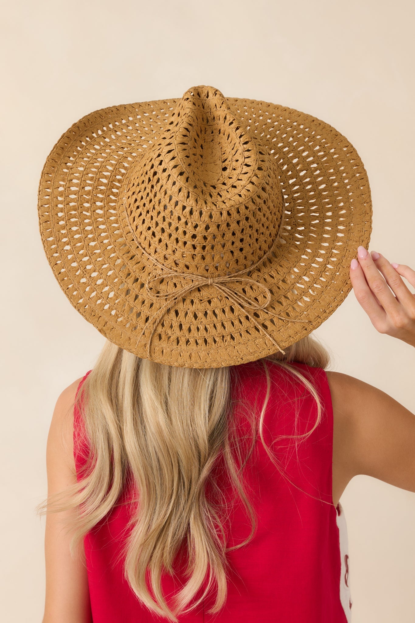 Not My First Rodeo Tan Woven Cowboy Hat