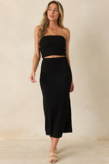 Z Supply Ainslie Black Knit Midi Skirt