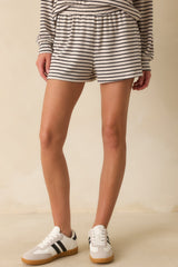 Z Supply Ivory Luxe Striped Shorts