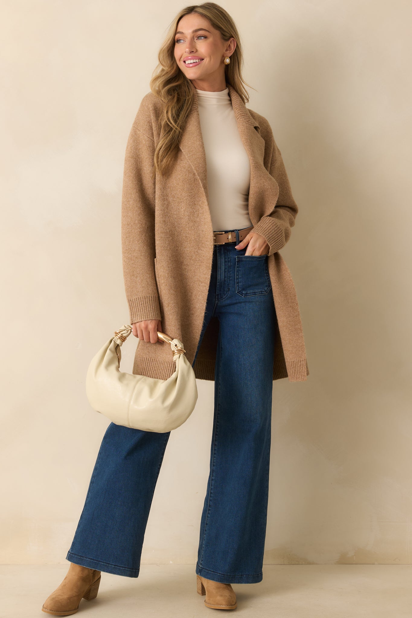 Meant For More Dark Wash Straight Leg High Waisted Jeans