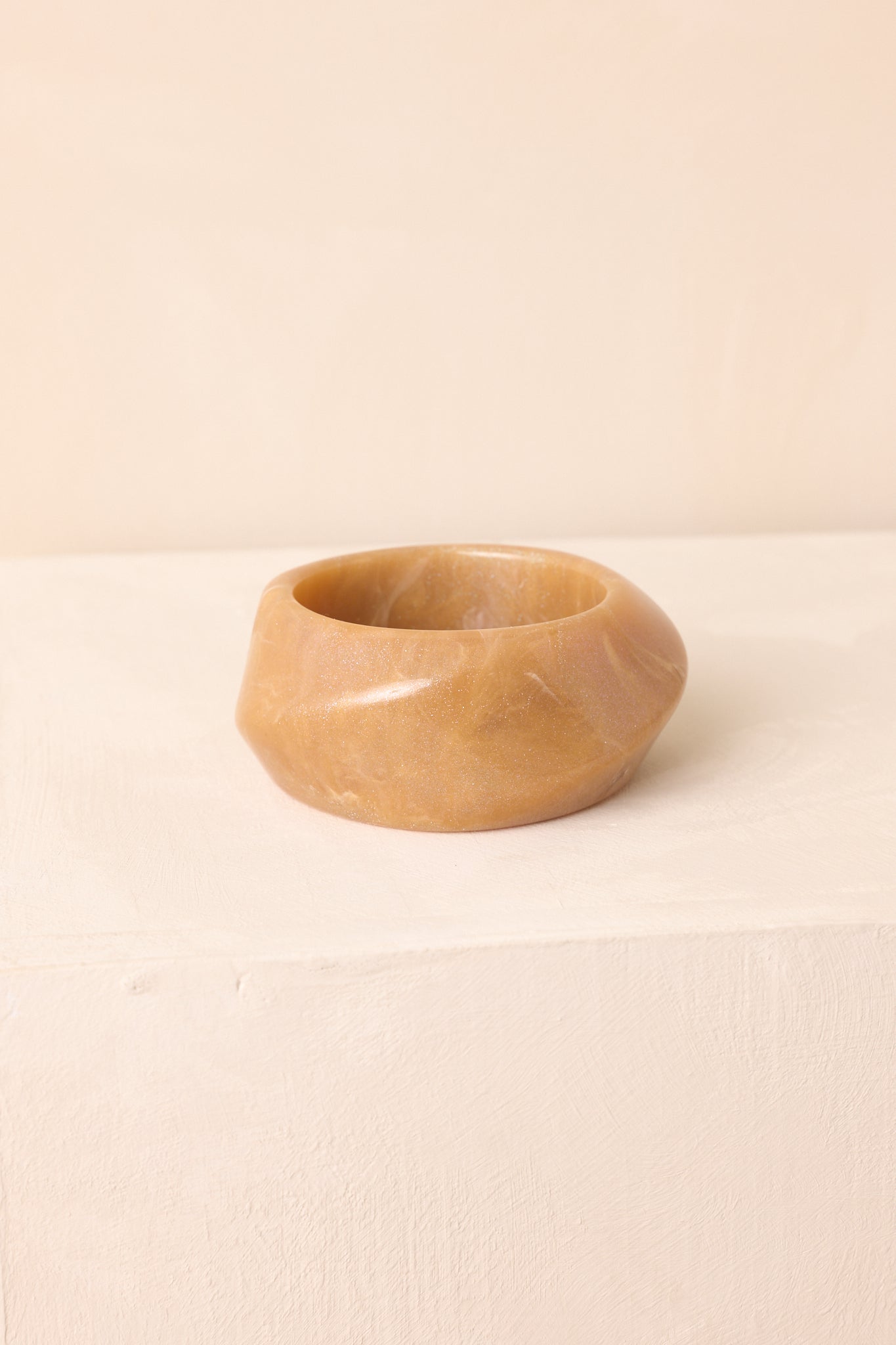 Couldn't Miss It Tan Marble Twisted Bangle Bracelet
