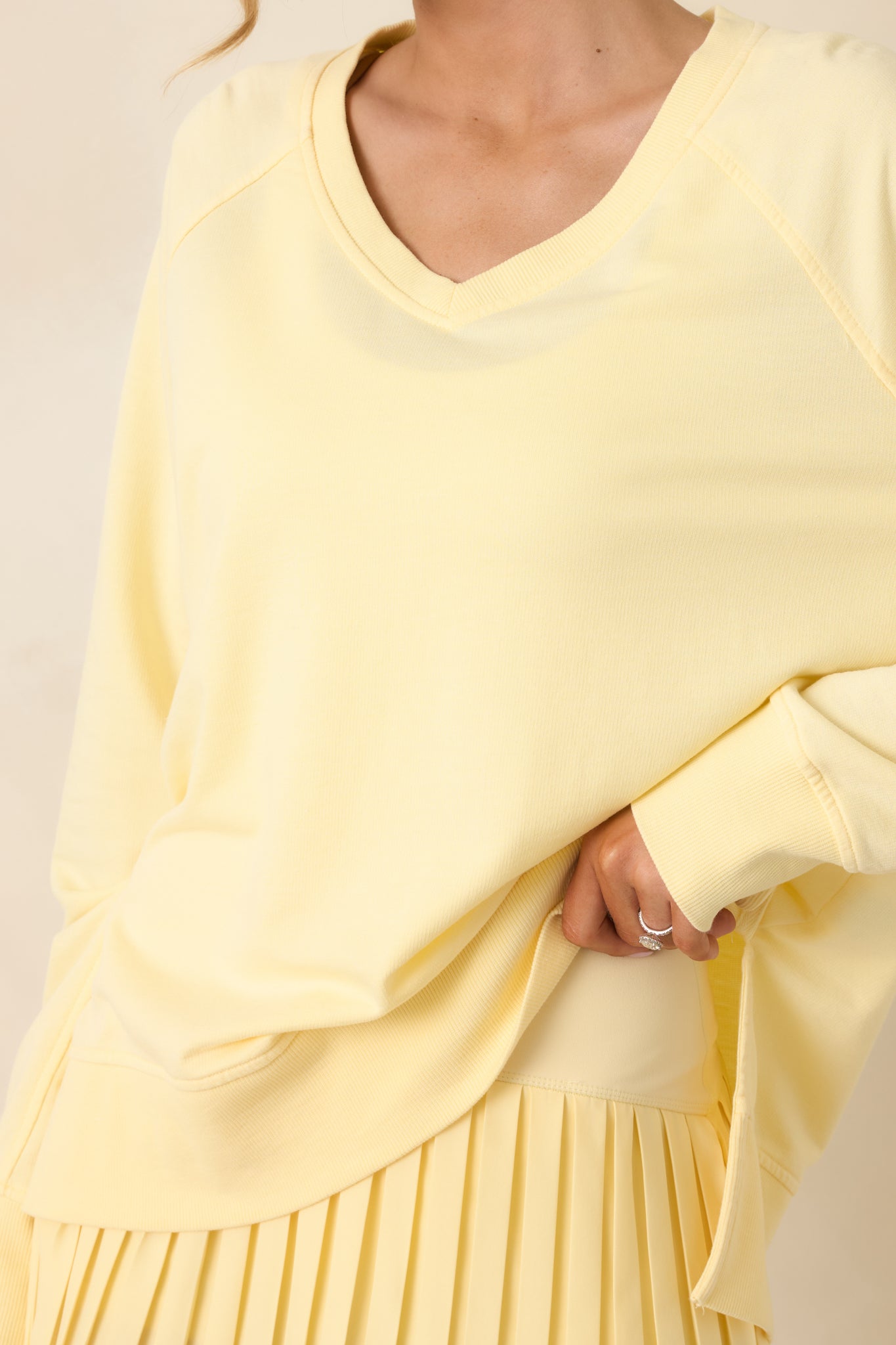 Z Supply Sunnyside Yellow Weekender V-Neck