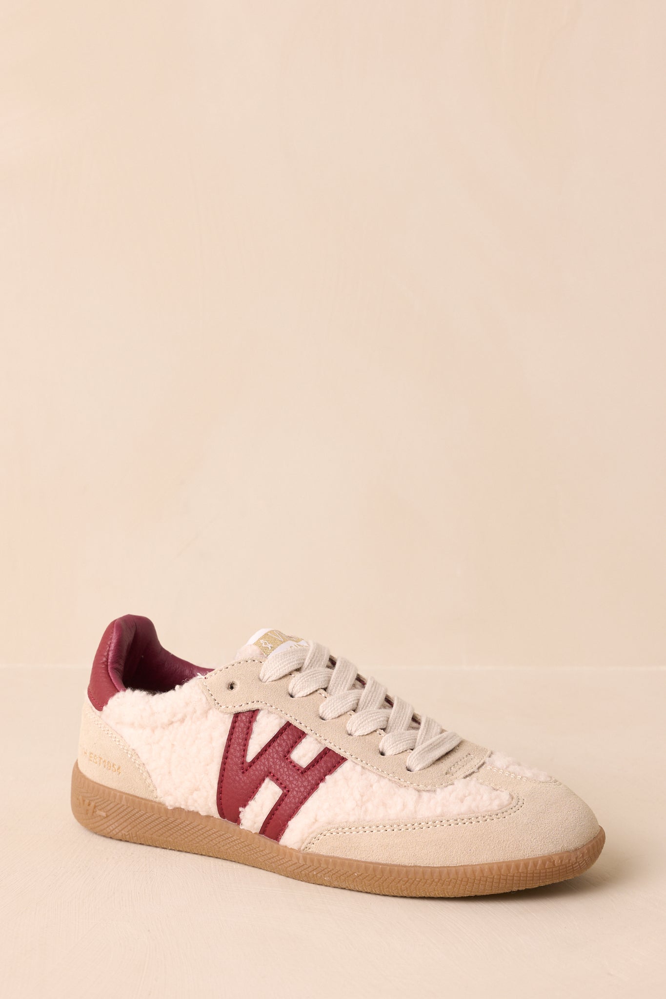 Vintage Havana Dreamer 1 Burgundy Sherpa Sneakers