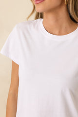 Back to Basics White Cotton Classic Tee