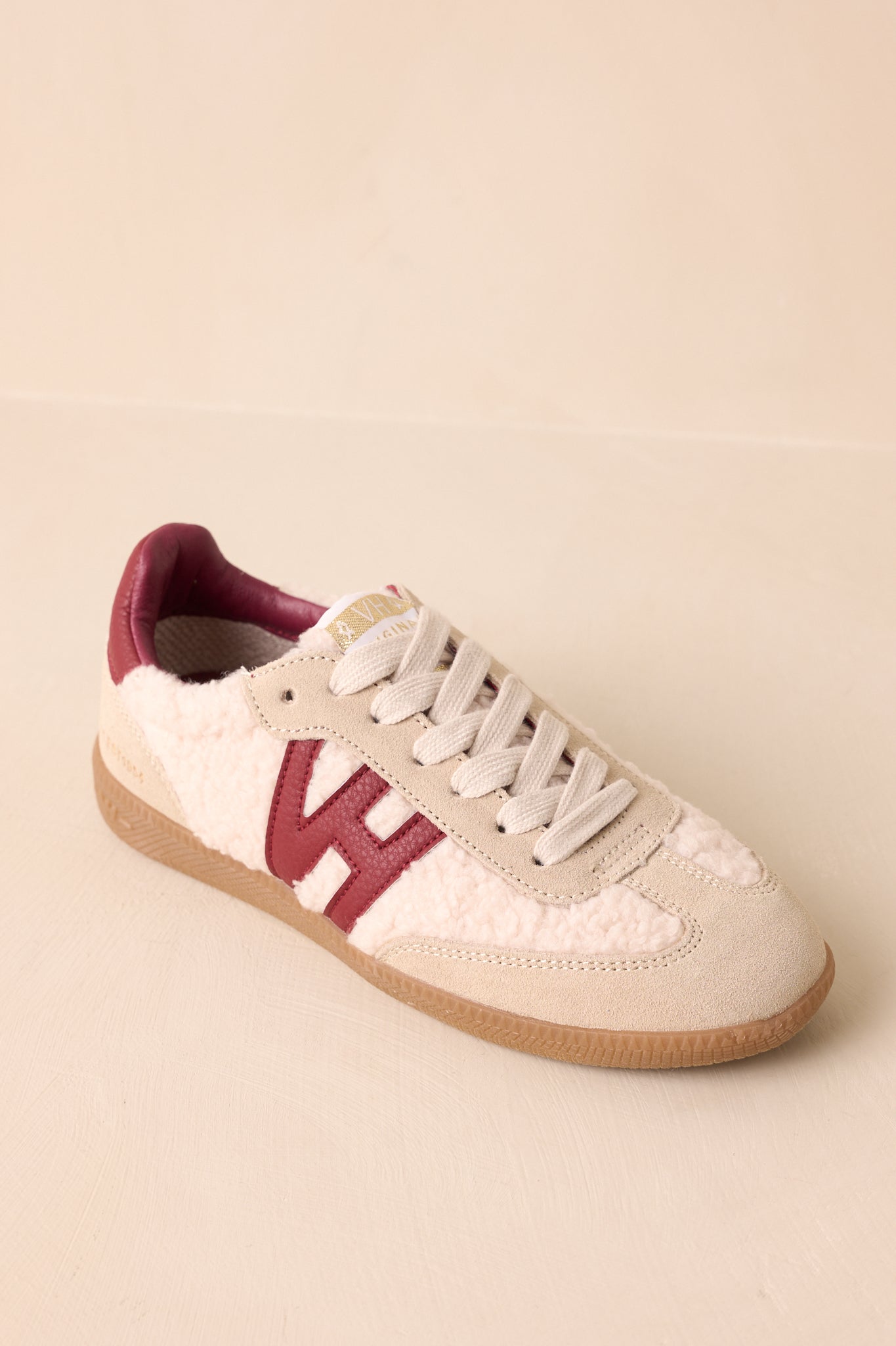 Vintage Havana Dreamer 1 Burgundy Sherpa Sneakers