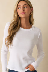 Z Supply White Cotton Arlet Mini Thermal Top