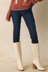 Simply Stated Dark Wash High Waisted Skinny Jeans