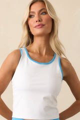 Z Supply White Set Match Cropped Tank Bra