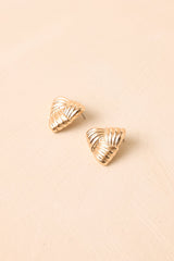 Weaving Our Story Gold Sculptural Stud Earrings