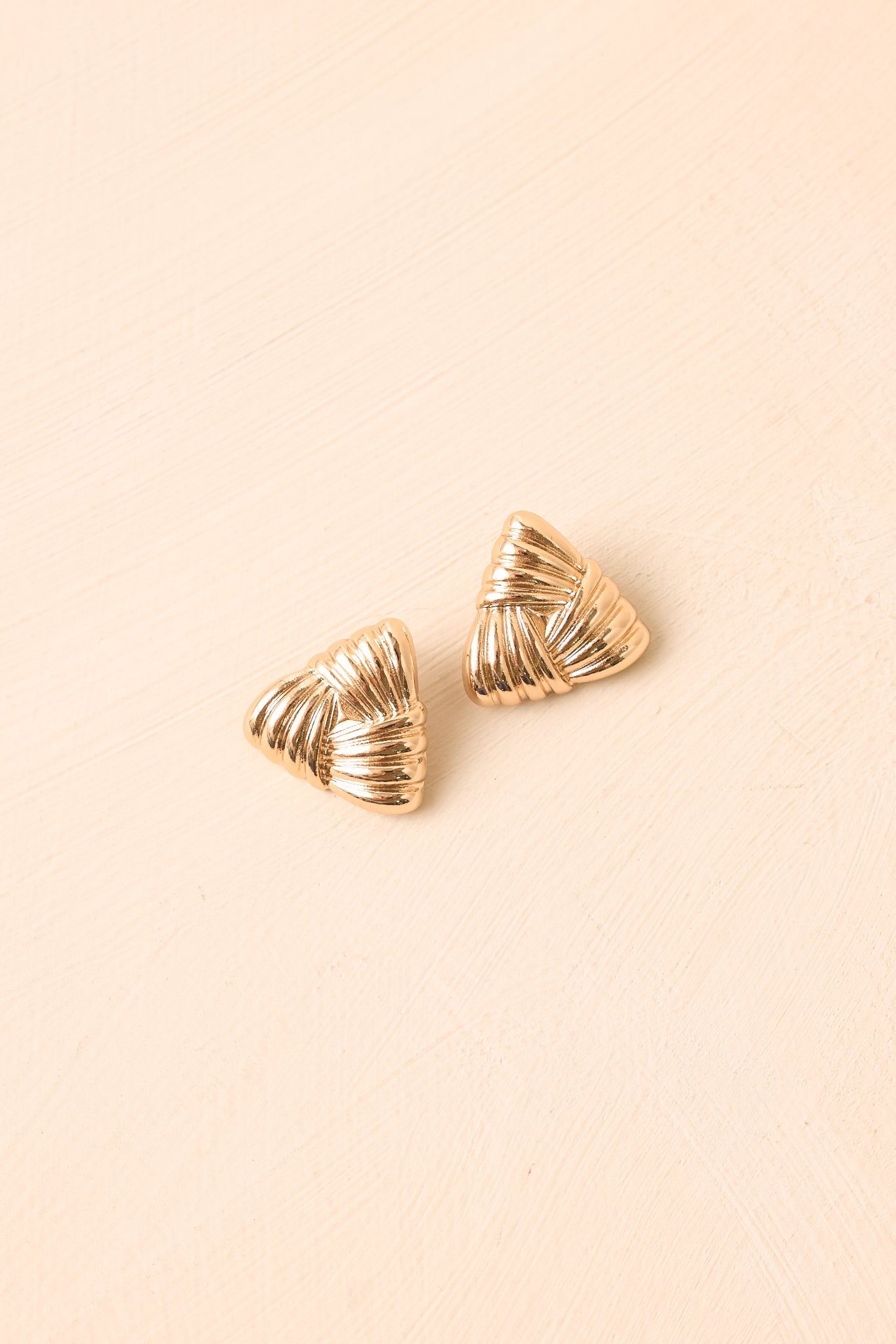 Weaving Our Story Gold Sculptural Stud Earrings