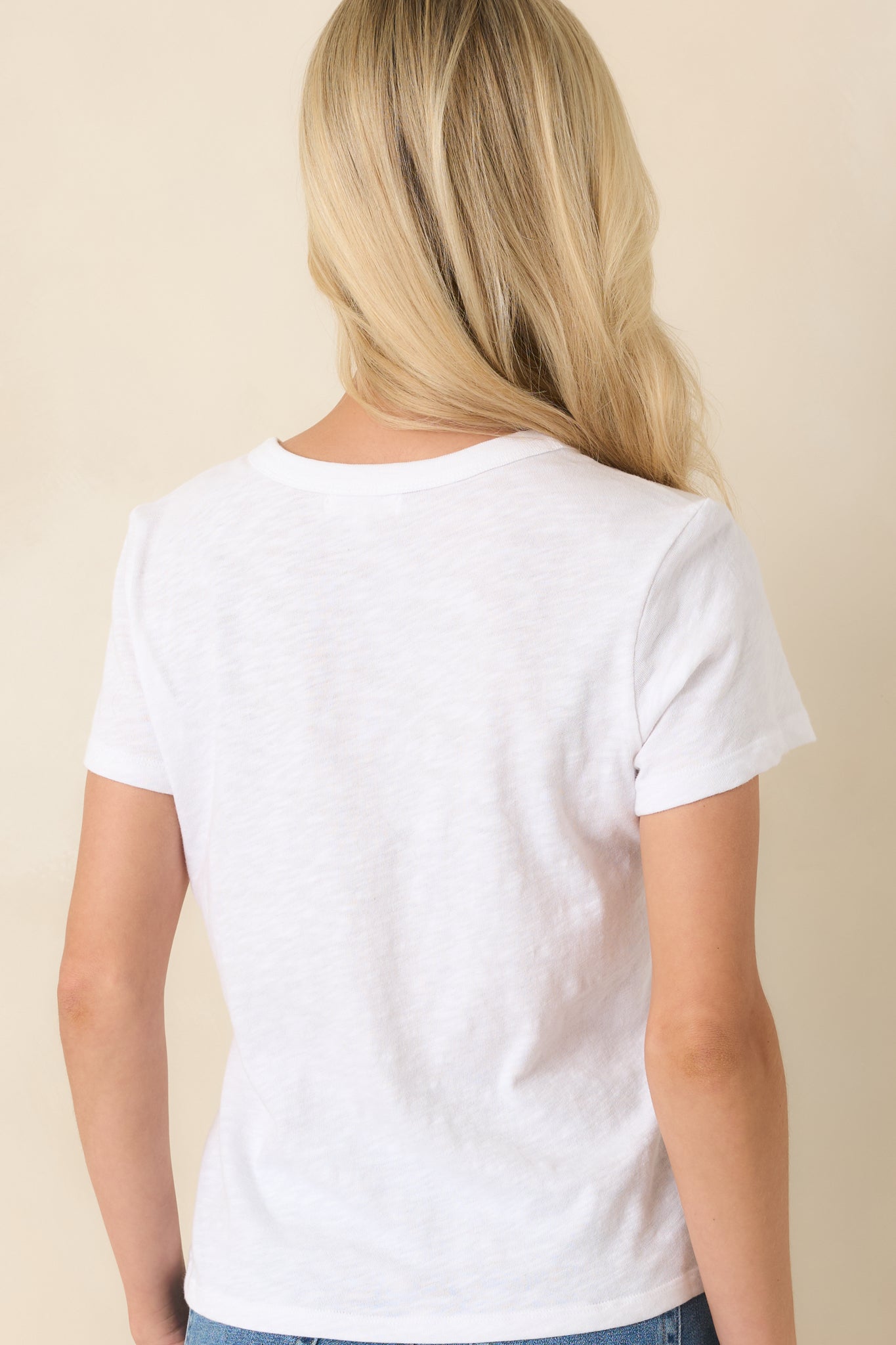Z Supply White Junie Cotton Slub Tee