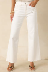 In The Countryside White Straight Leg Jeans