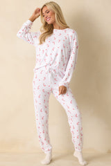 Z Supply White Knit Cozy Candy Pajama Pants