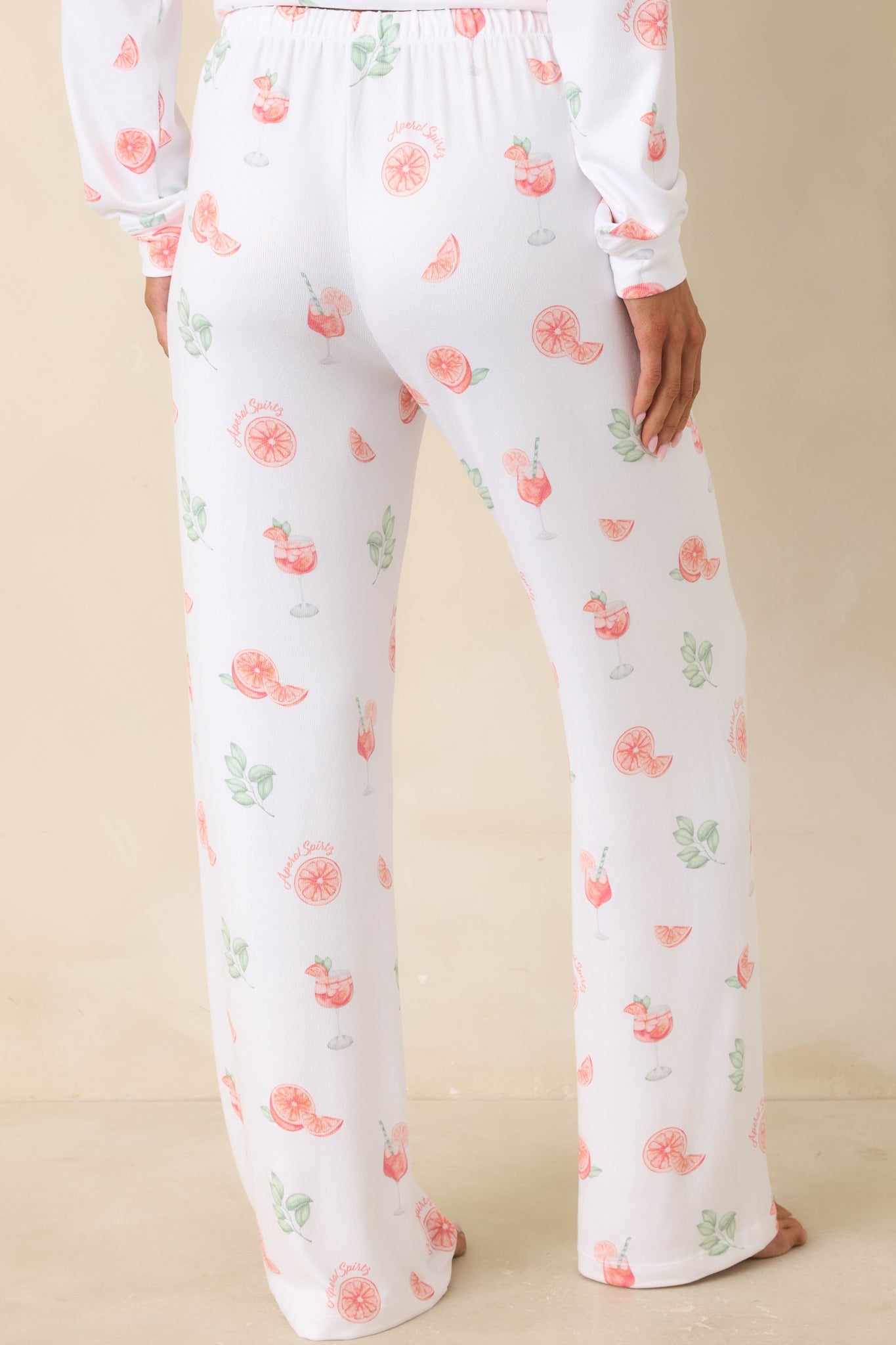 Z Supply So Sweet White Spritz Pajama Pants