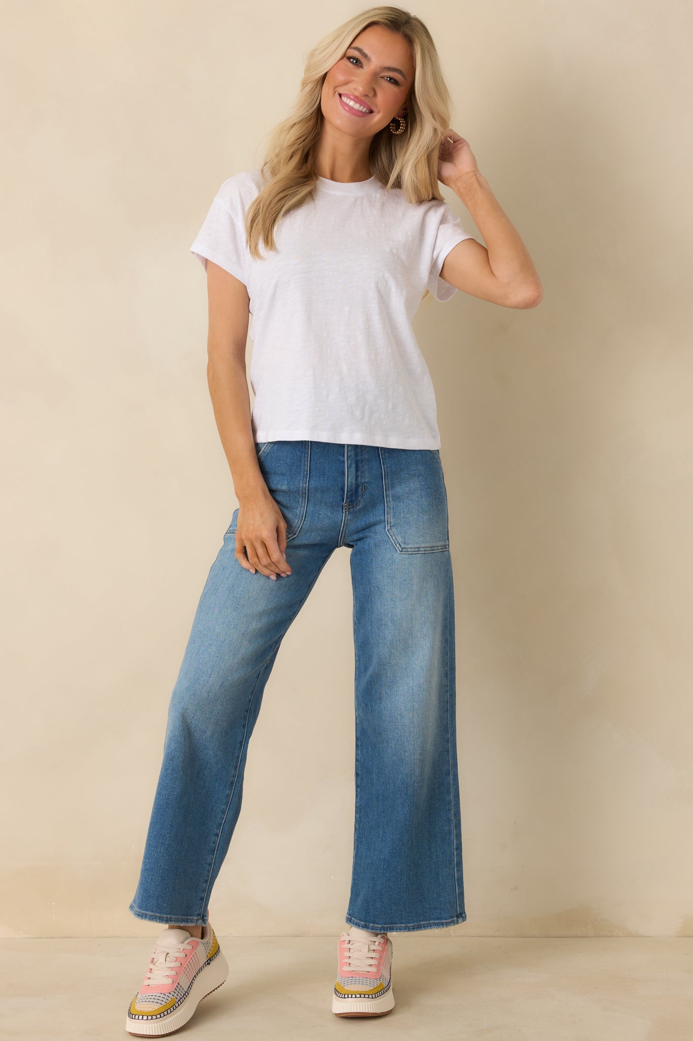 Z Supply White Cotton Foundation Premium Slub Tee