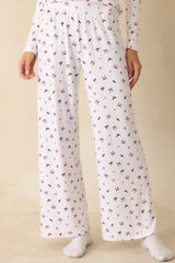 Z Supply White Multi Luxe Holly Pointelle Pajama Pants