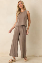 Z Supply Scout Perfectly Taupe Cotton Jersey Pants