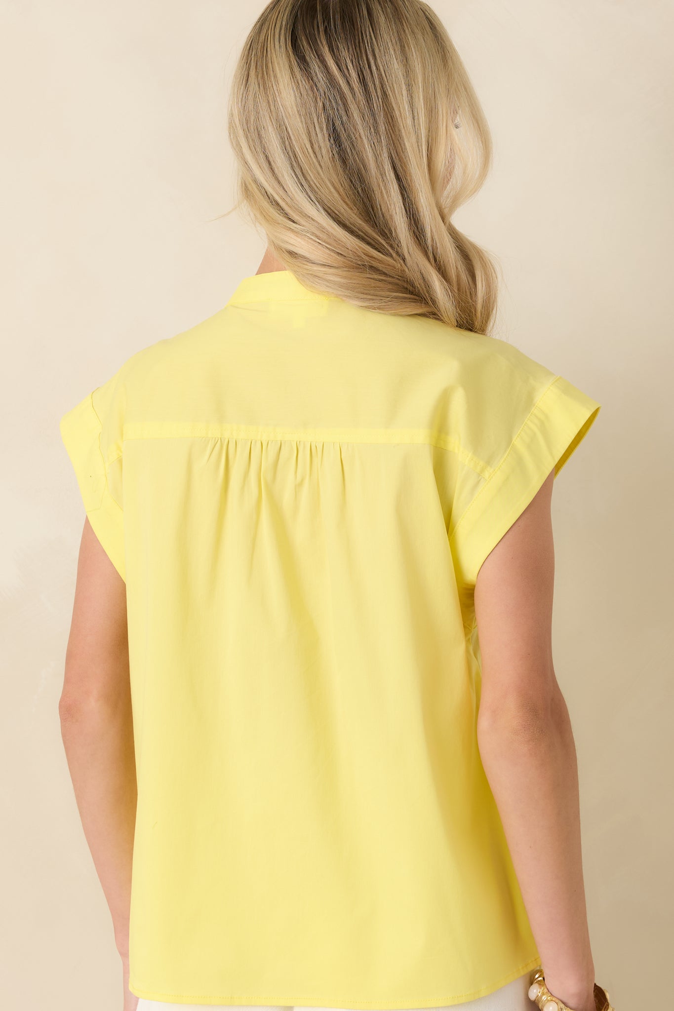 You Brighten My Day Yellow Scalloped Ruffle Top