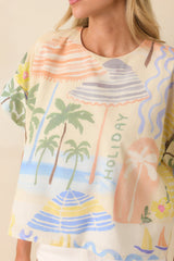 Prosperina Baileigh Multi Print Cotton Top