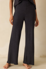 Z Supply Black Dawn Smocked Rib Pants