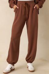 Running Errands Brown Joggers