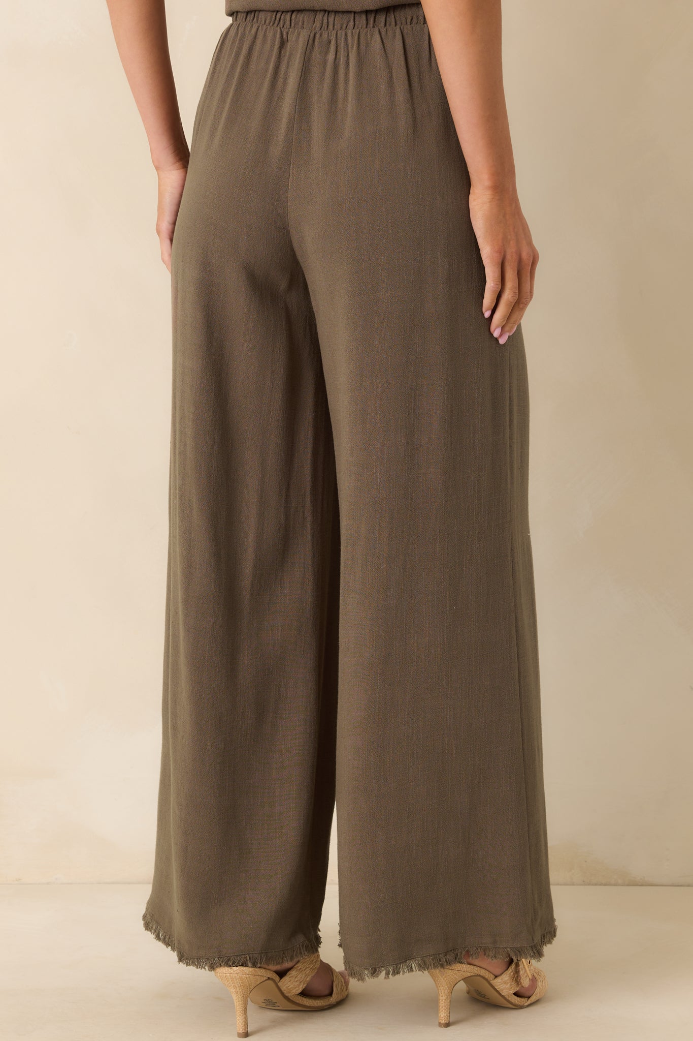 Z Supply Brown Soren Linen Pants