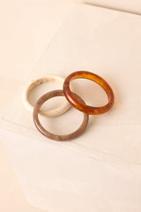 Meant Every Word Brown Multi Bangle Bracelet Set