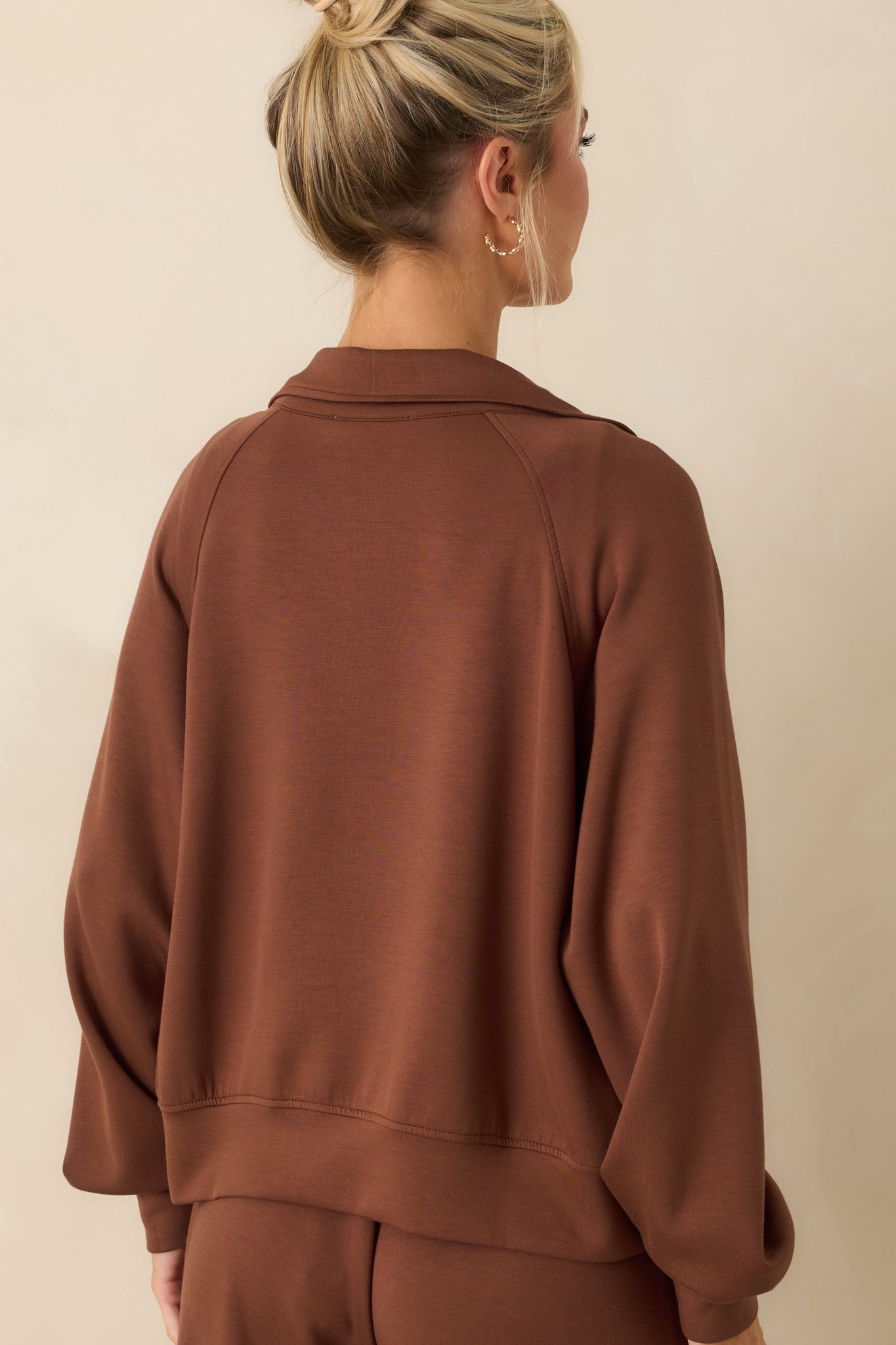 Running Errands Brown Zip Up Jacket