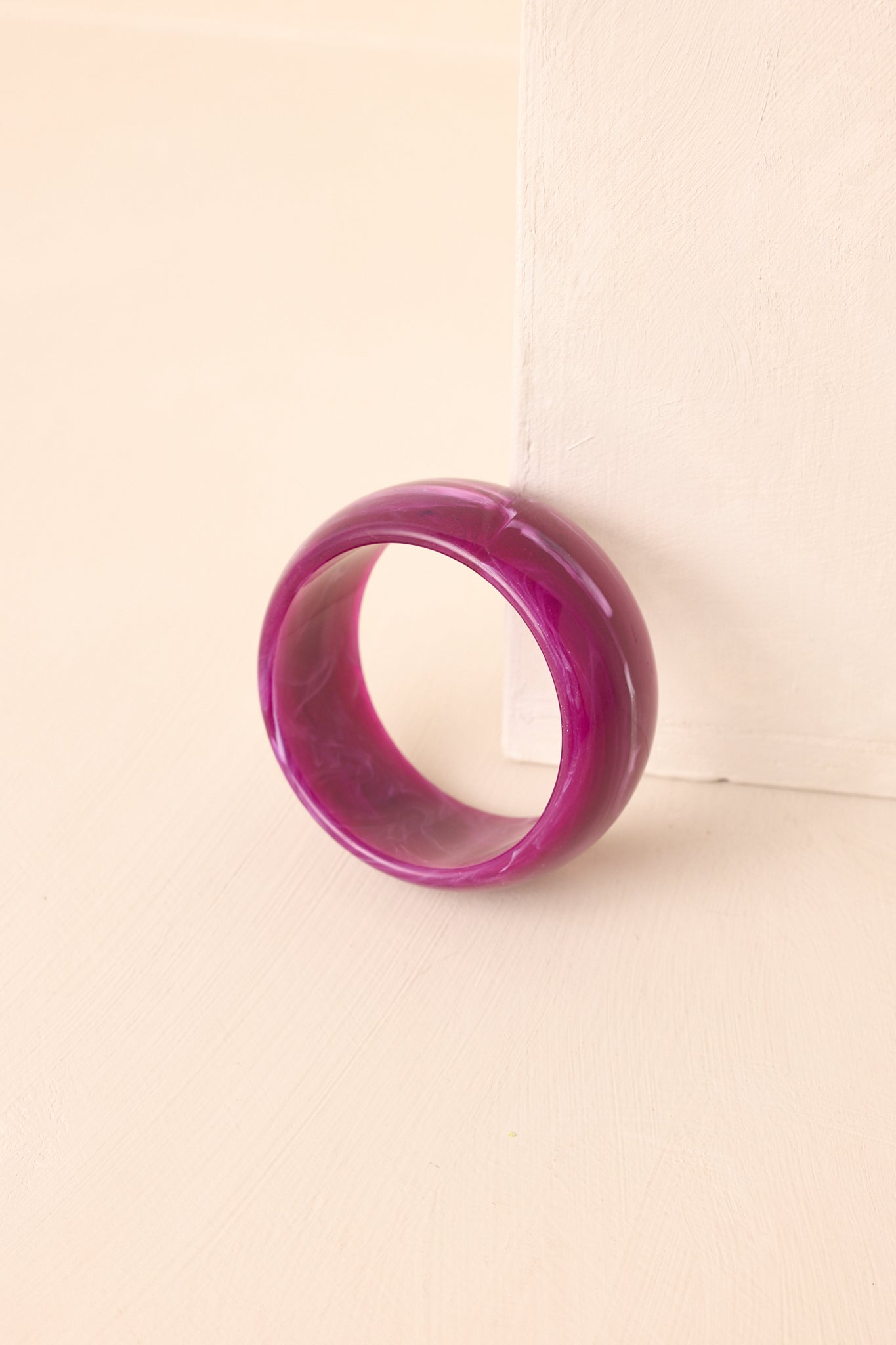 Says More Than Enough Purple Marble Bangle Bracelet