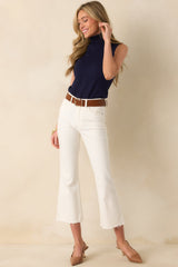 Peaceful Feelings Navy Sleeveless Turtleneck Sweater
