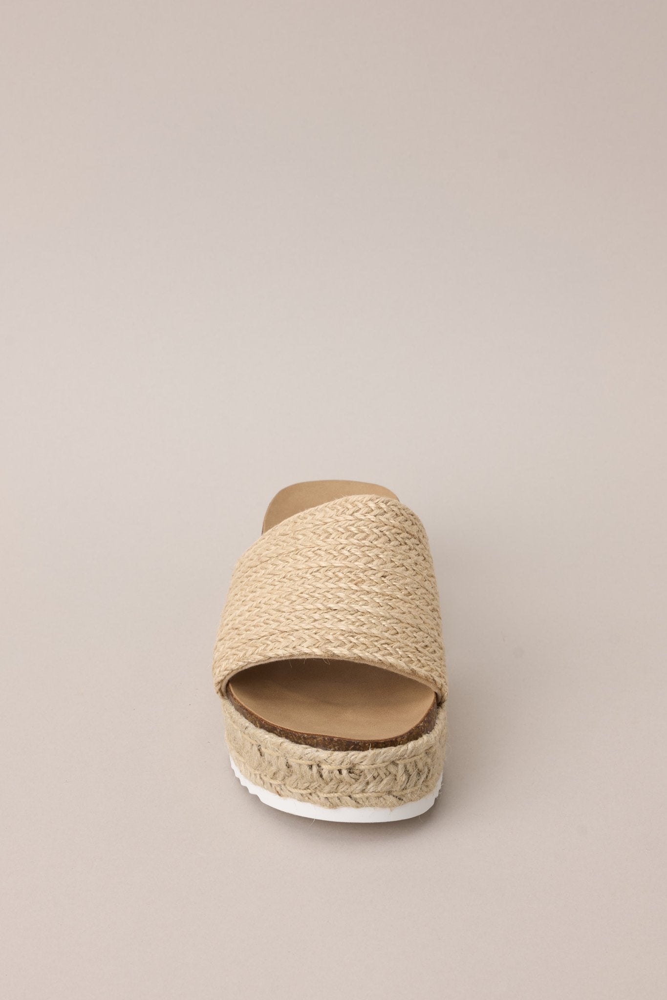 Coastal Serenity Natural Espadrille Platform Sandals