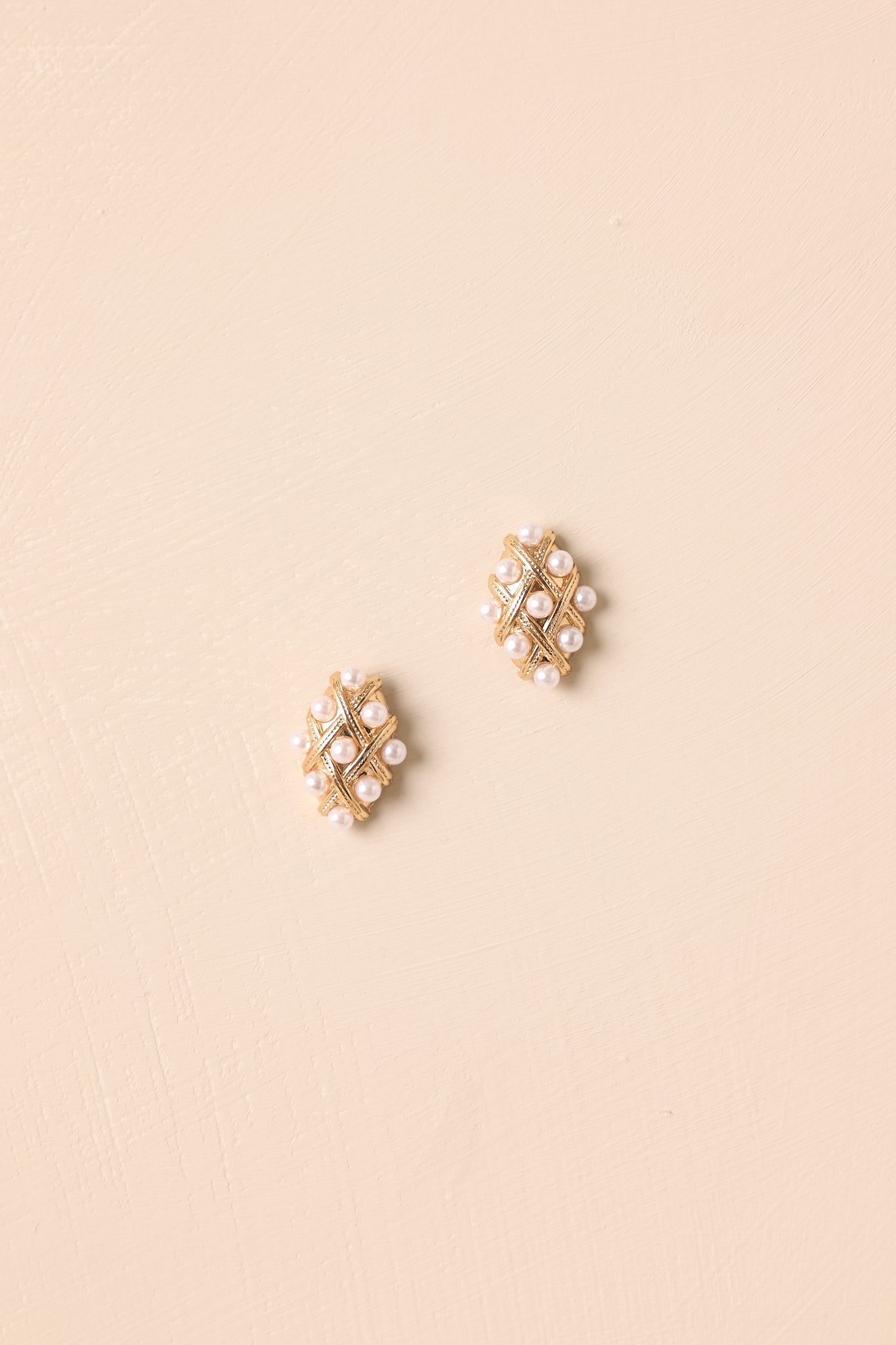 Daydream Believer Gold & Faux Pearl Earrings