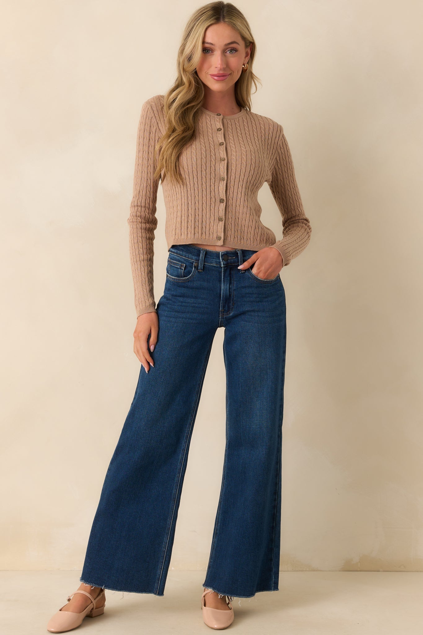 In The Countryside Dark Wash Straight Leg Jeans