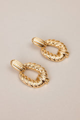 Finally My Time Gold Earrings