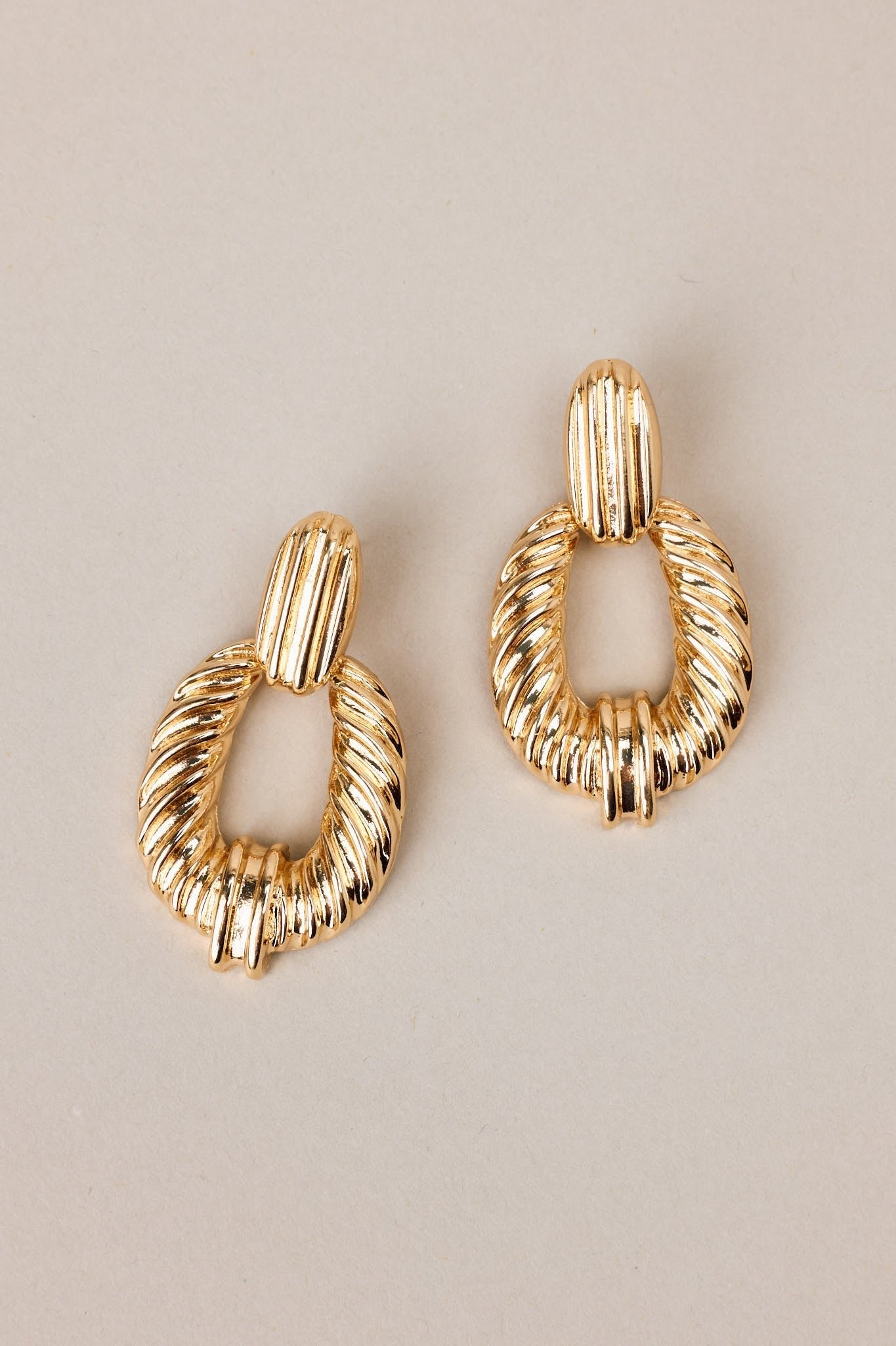 Finally My Time Gold Earrings