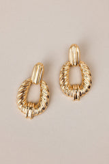 Finally My Time Gold Earrings
