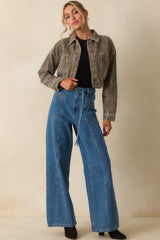 MINKPINK Medium Wash Cotton Tully Wide Leg Jeans