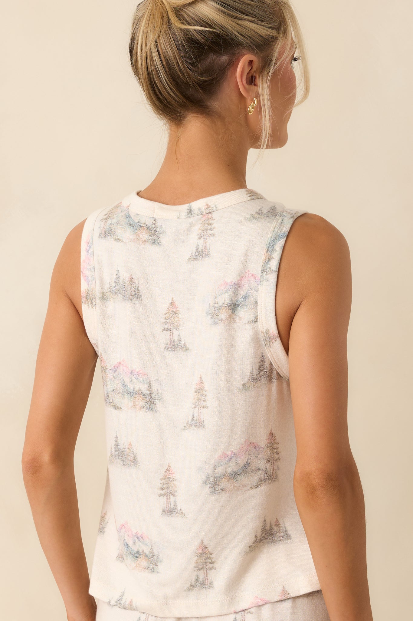 Z Supply Ivory Multi Print Warmer Days Camp Tank
