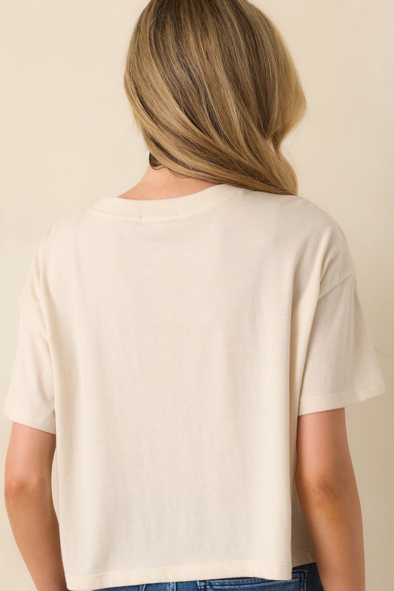Z Supply Ivory Cotton Vintage Wanderlust Tee