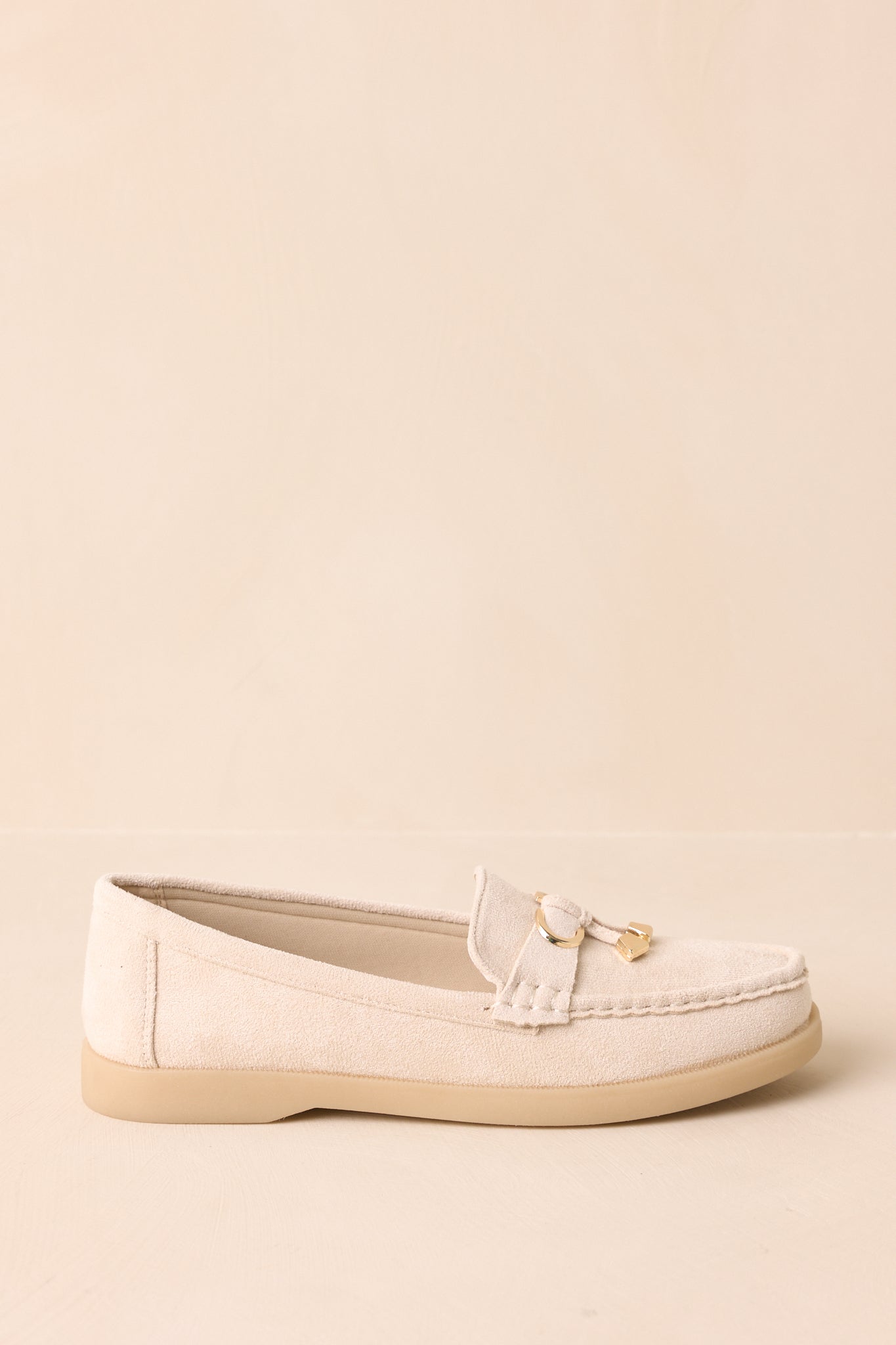 Ready For Whatever Ivory Faux Suede Platform Penny Loafers