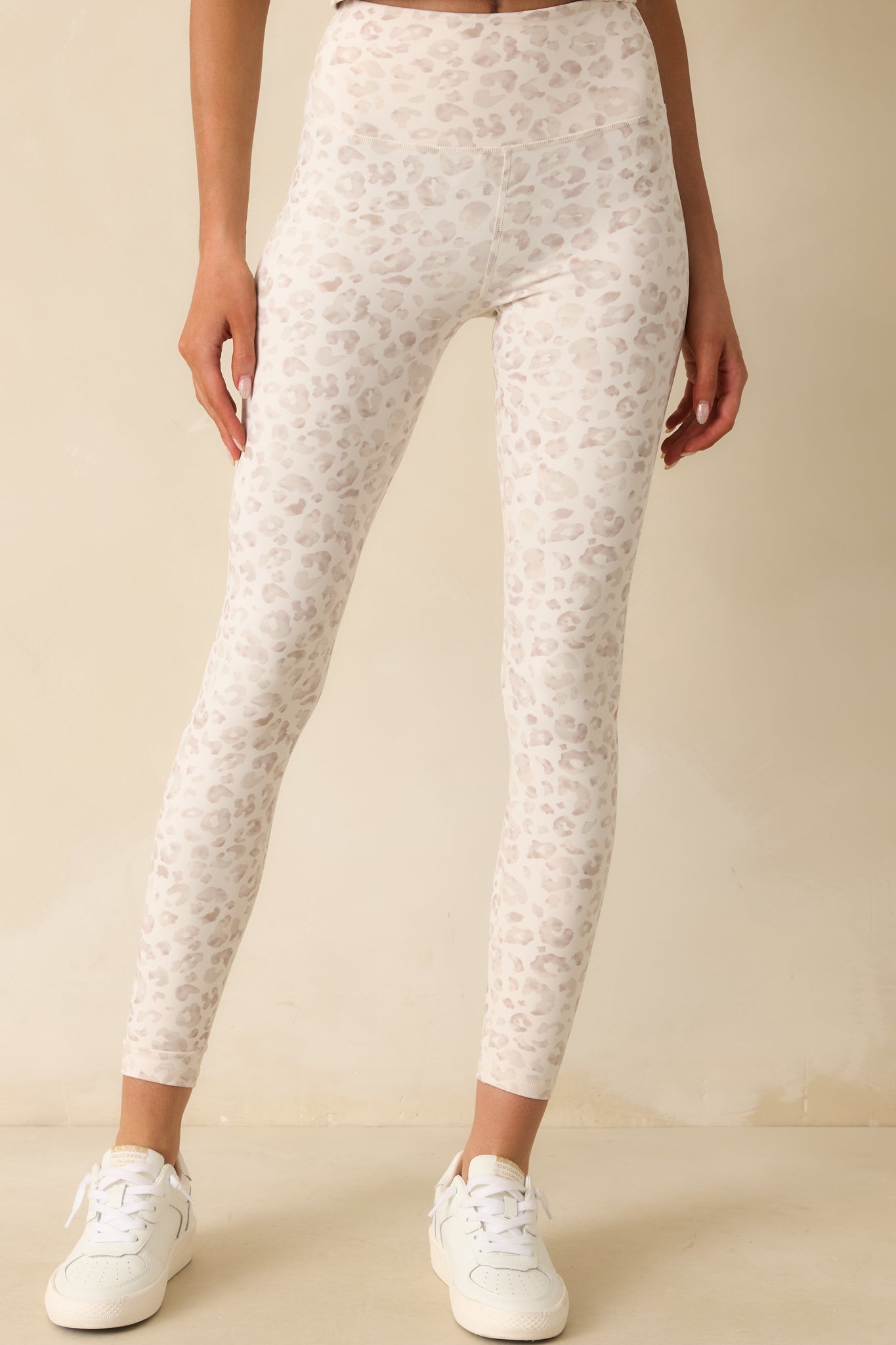 Z Supply Ivory Formation Leopard Ankle Leggings