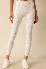 Z Supply Ivory Formation Leopard Ankle Leggings