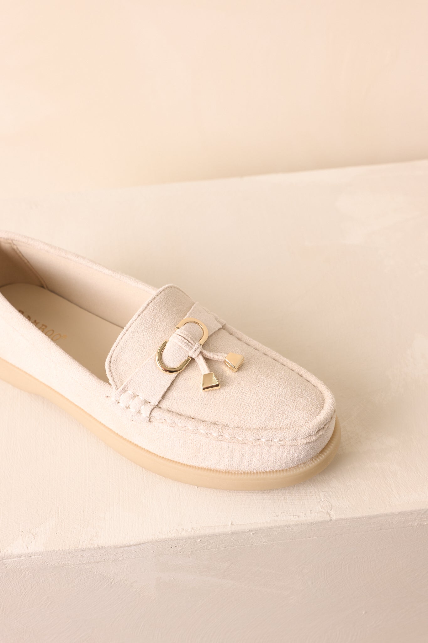 Ready For Whatever Ivory Faux Suede Platform Penny Loafers