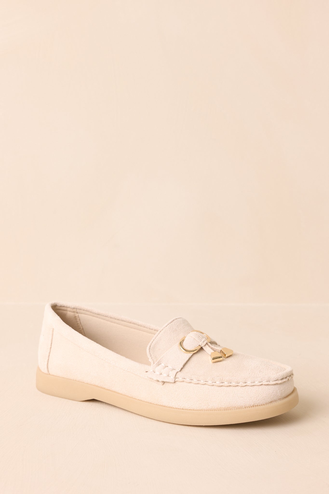 Ready For Whatever Ivory Faux Suede Platform Penny Loafers