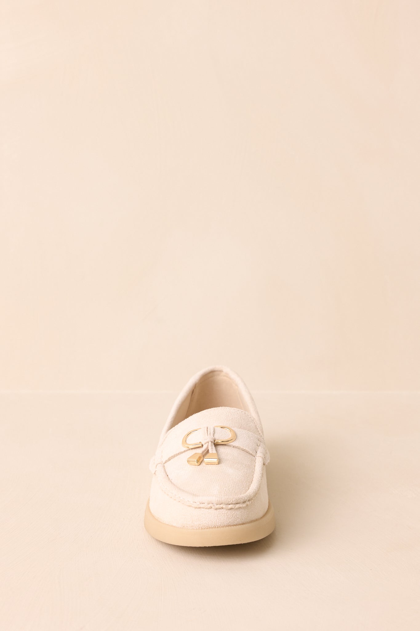 Ready For Whatever Ivory Faux Suede Platform Penny Loafers