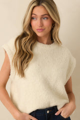 FRNCH Ivory Wool Blend Jasmin Sweater