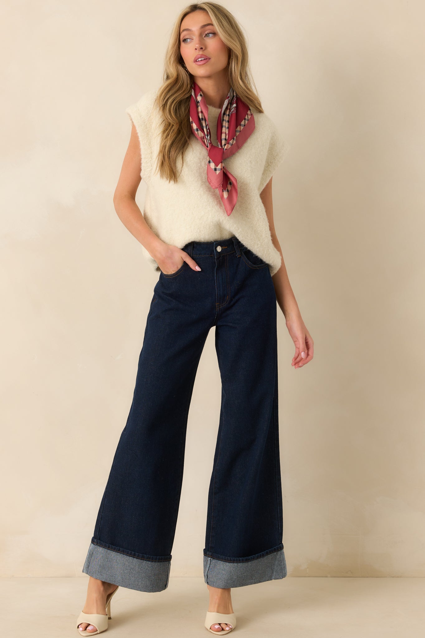FRNCH Ivory Wool Blend Jasmin Sweater