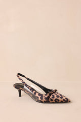 Regal Steps Leopard Print Slingback Kitten Heels